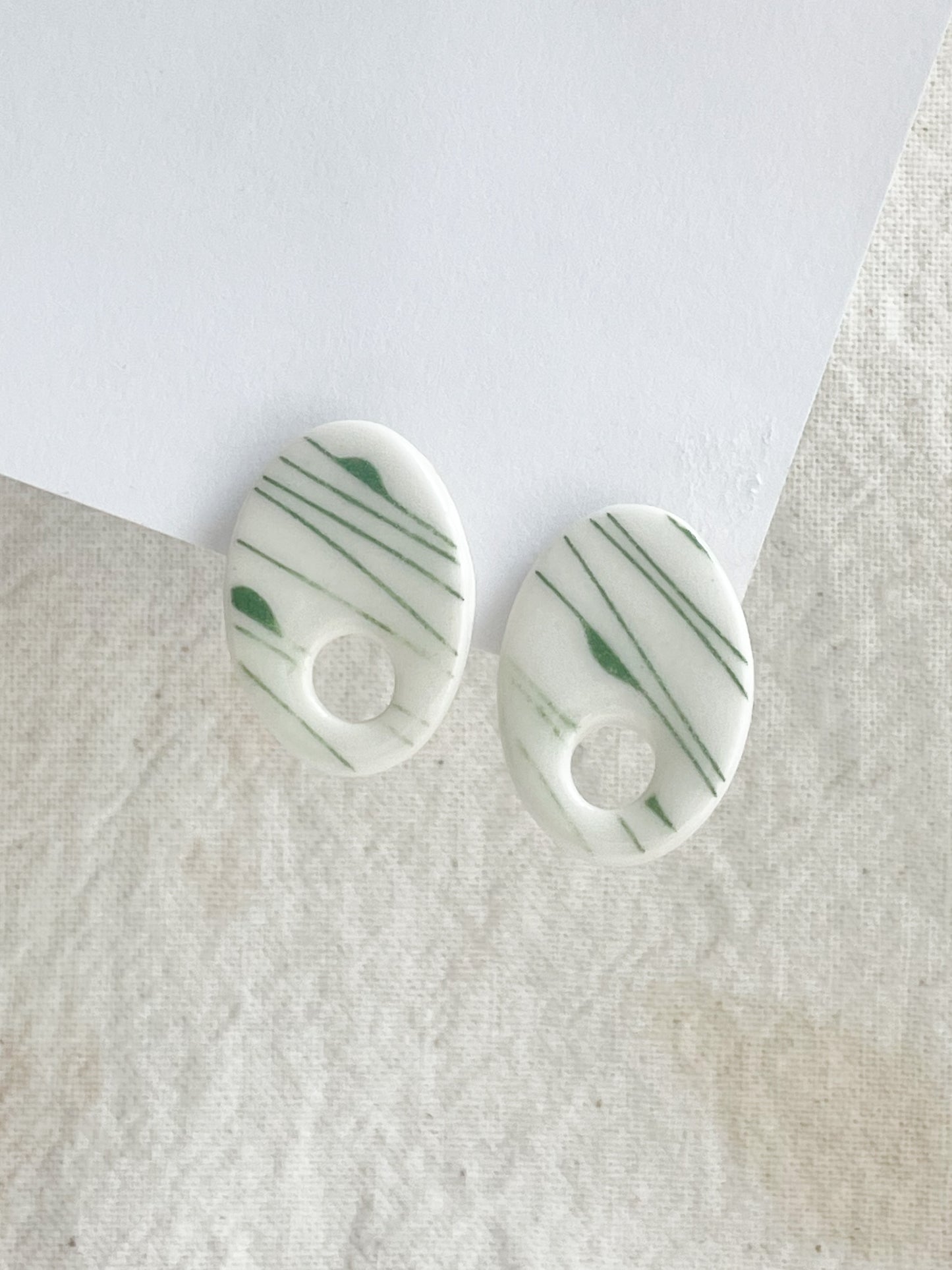 Porcelain Earring: Botanic Collection