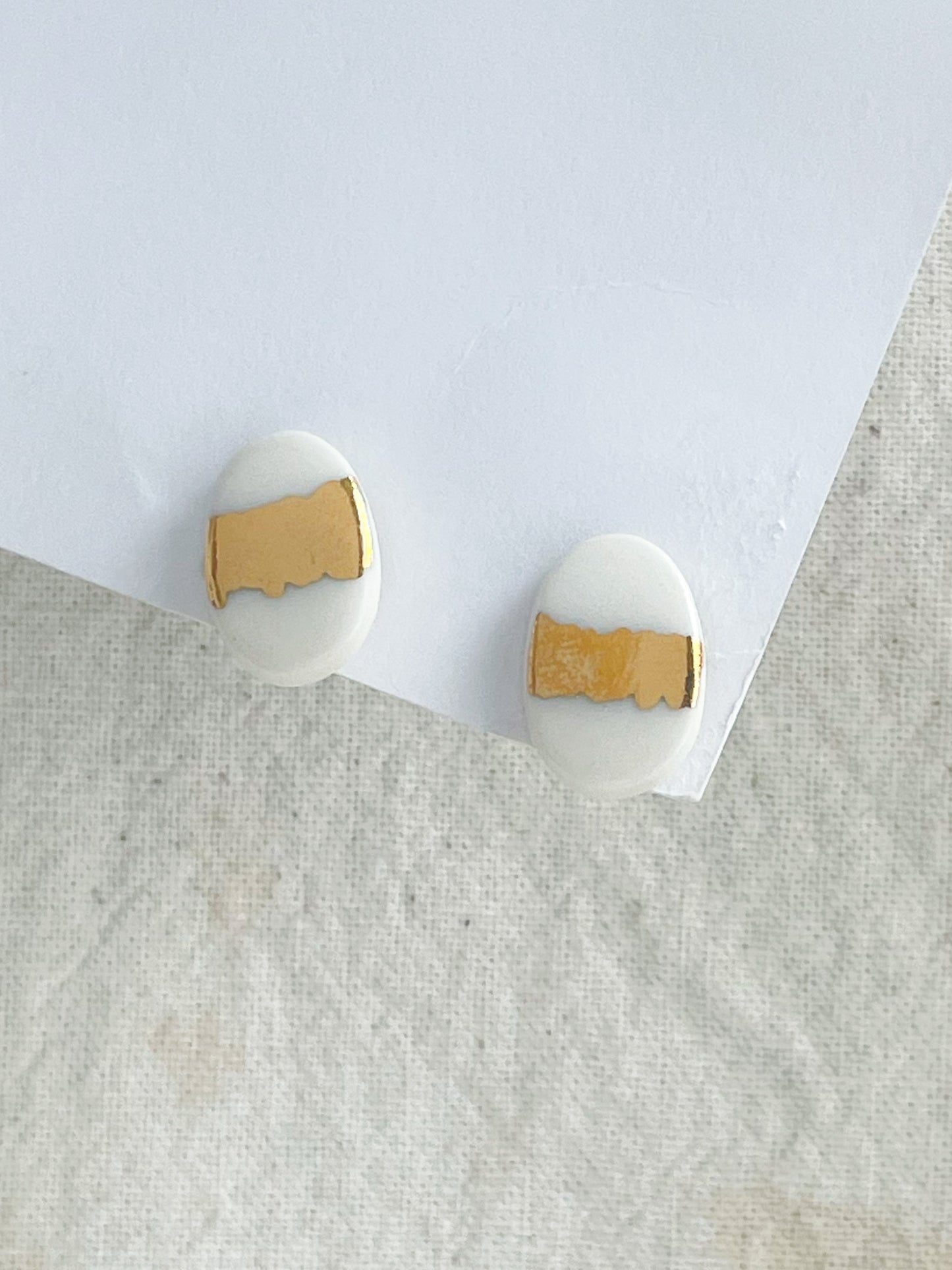Porcelain Earring: Sun Kissed