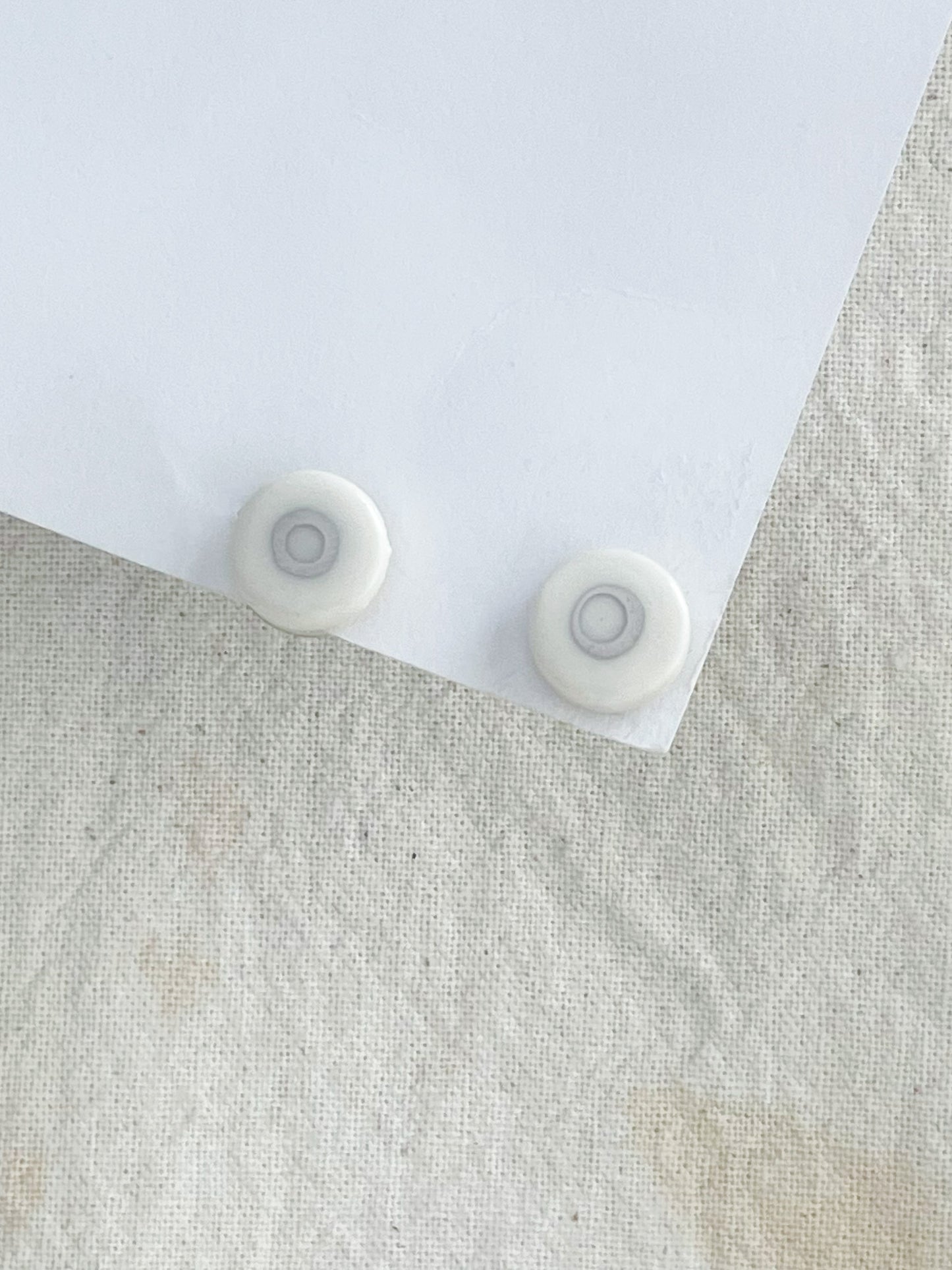 Porcelain Earring: Silver Lining