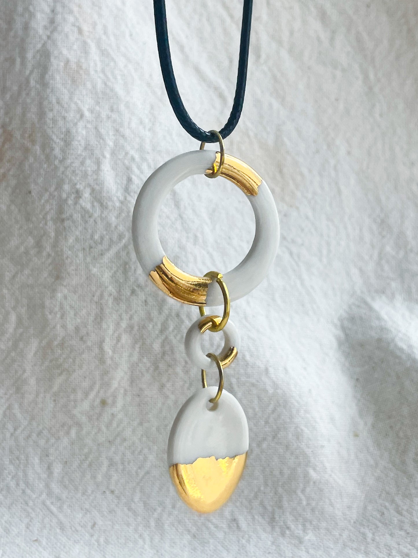 Porcelain Pendant: Sun Kissed