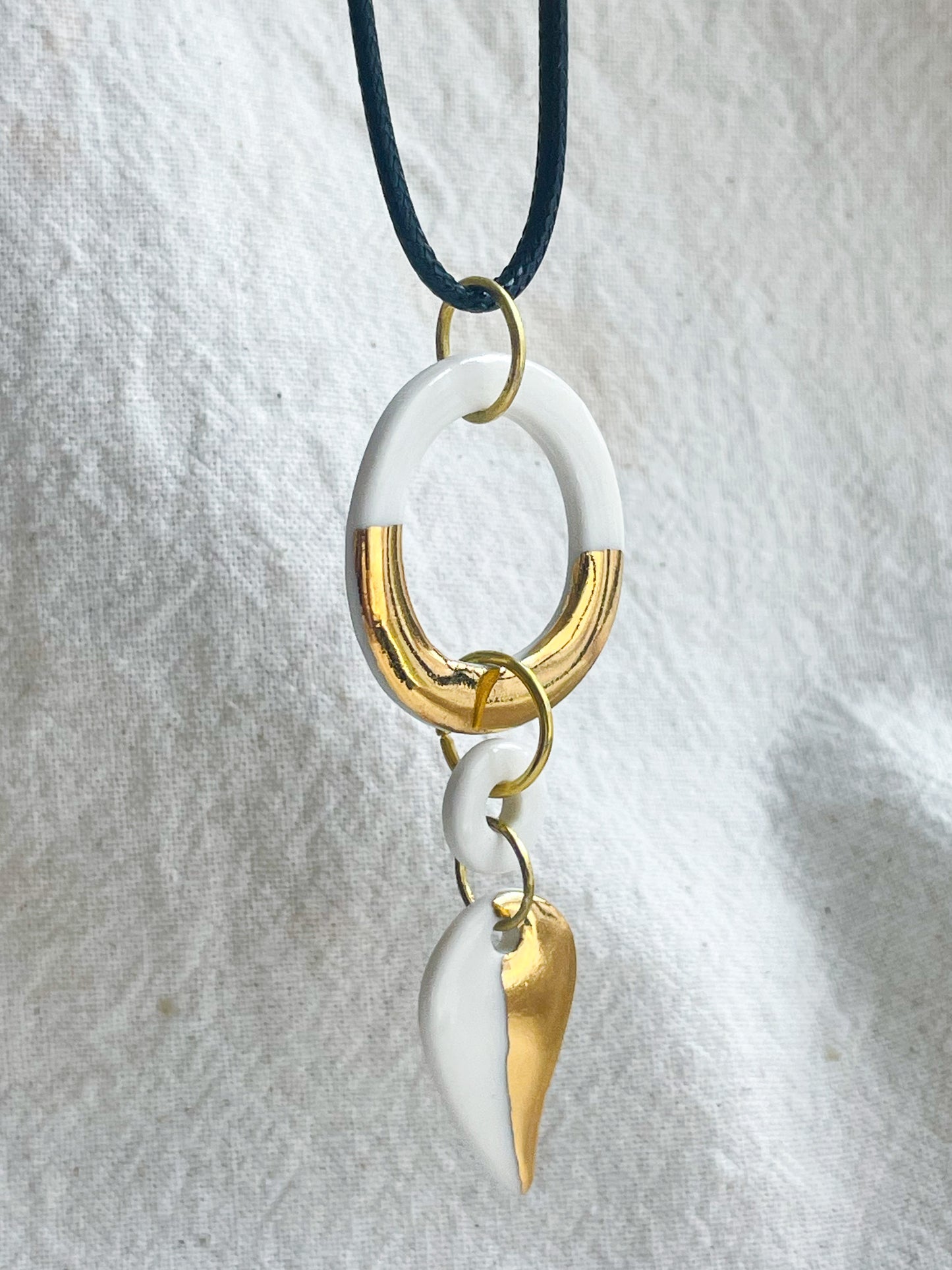 Porcelain Pendant: Sun Kissed