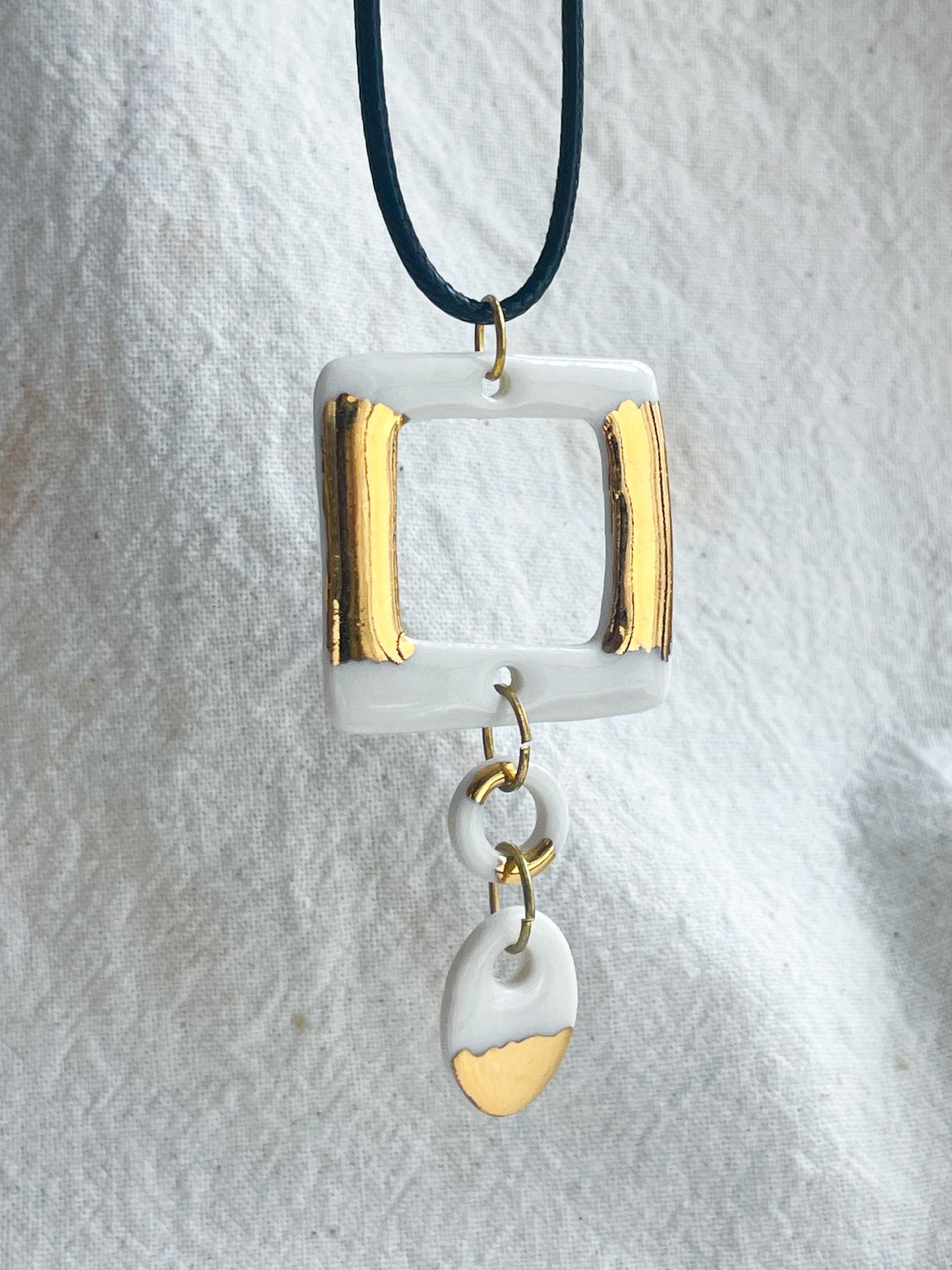 Porcelain Pendant: Sun Kissed