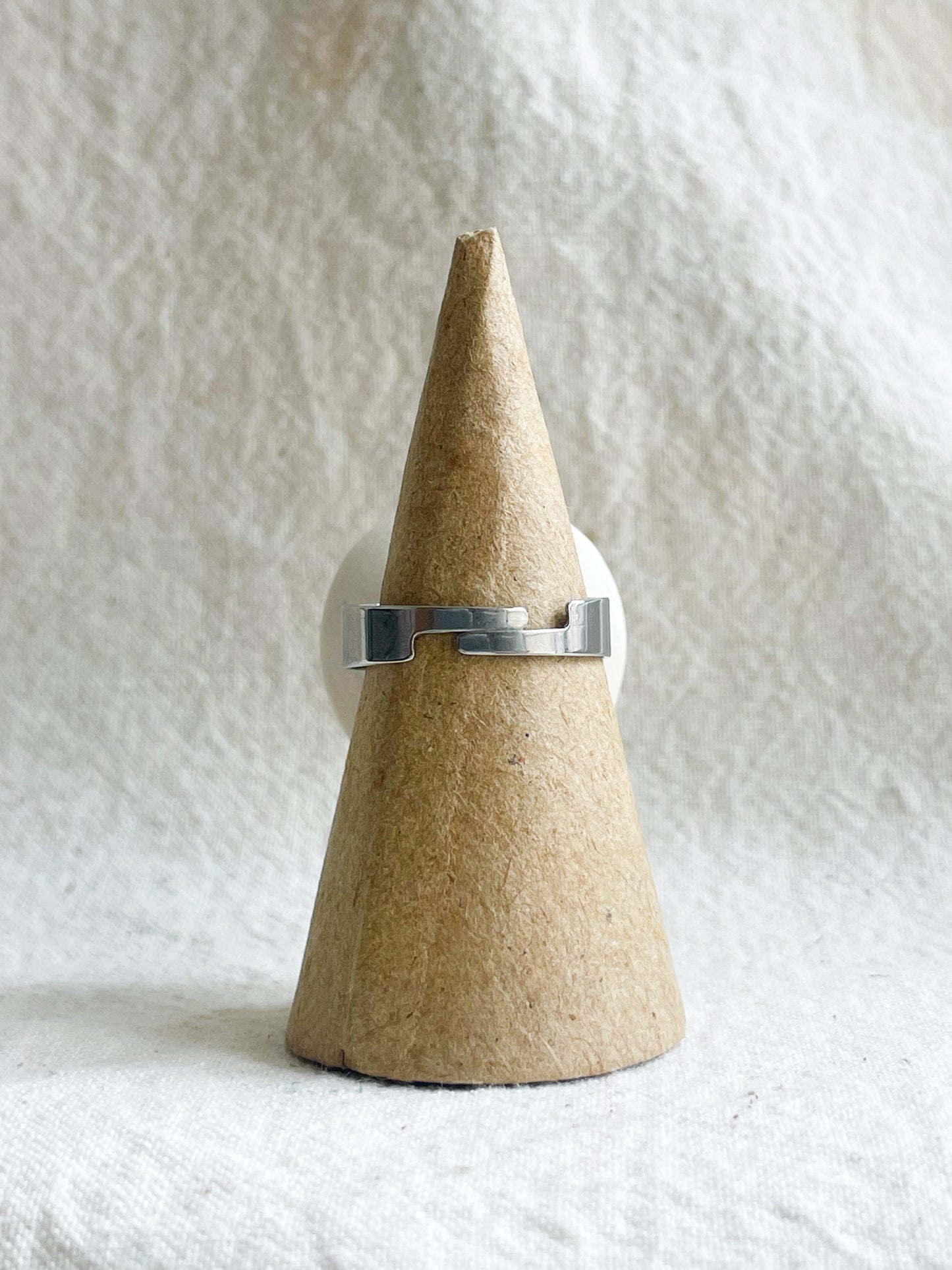 Porcelain Ring: Silver Lining