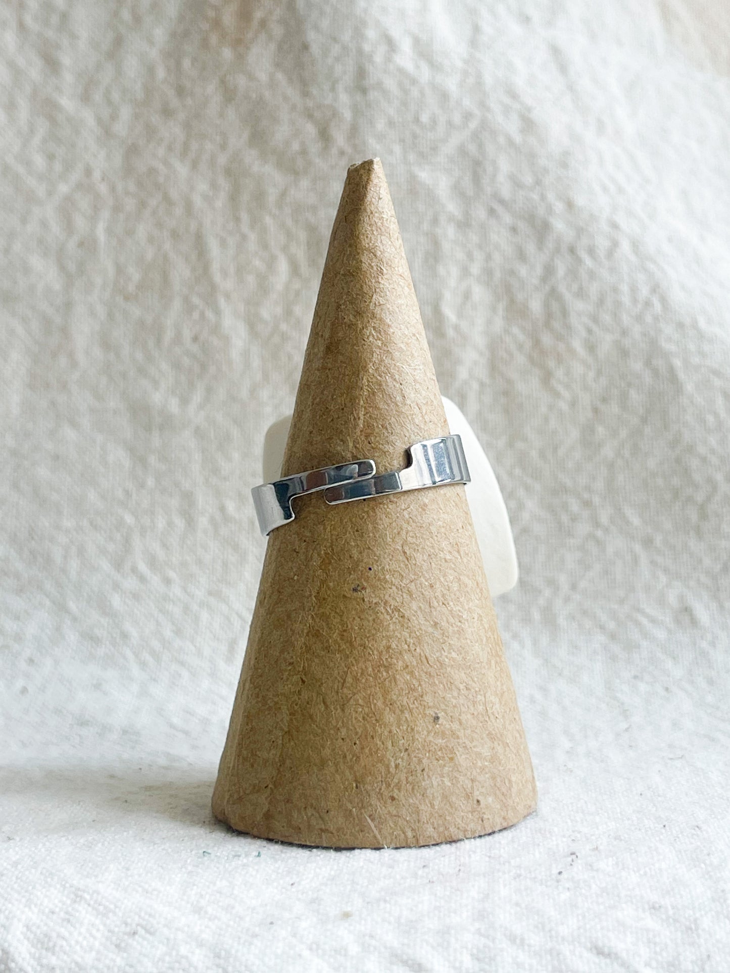 Porcelain Ring: Silver Lining