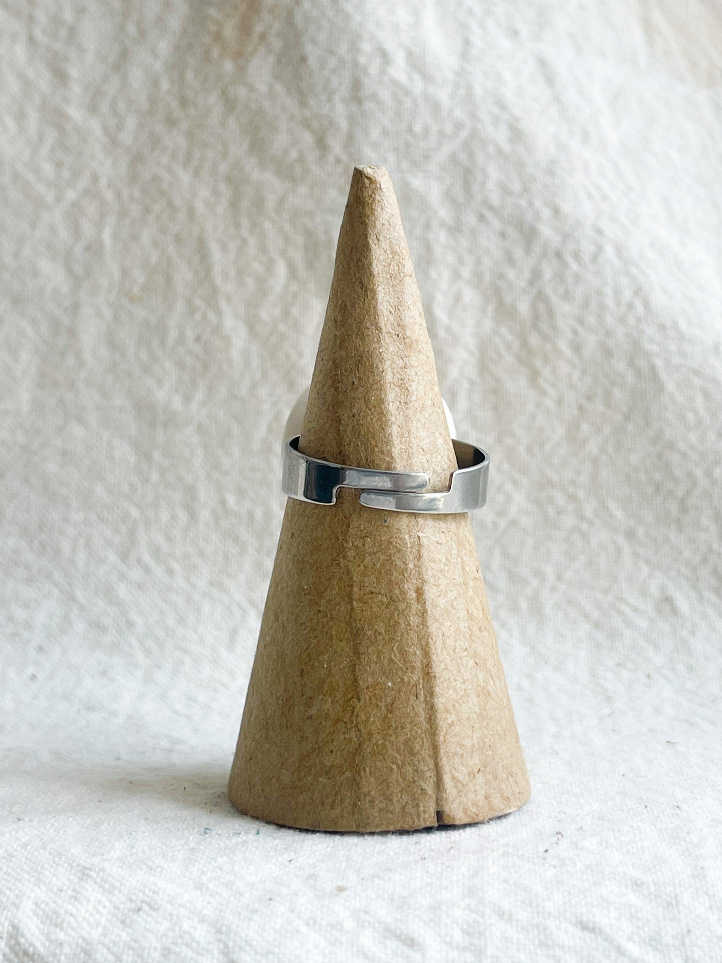 Porcelain Ring: Silver Lining