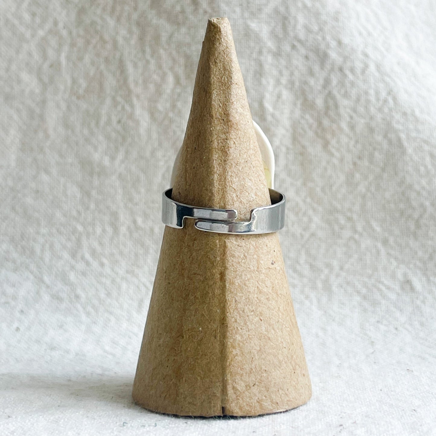Handmade Porcelain clay ring