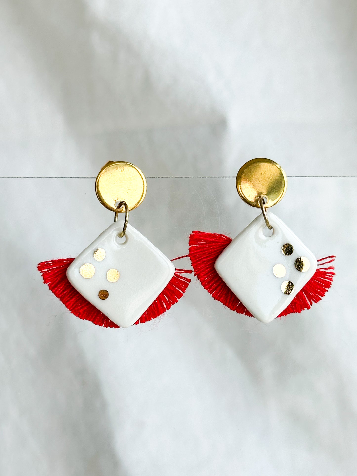 Porcelain Earring: Sun Kissed