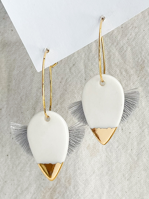 Ceramic Droplets Earrings | Women's Droplets Earrings | Facets by Garima