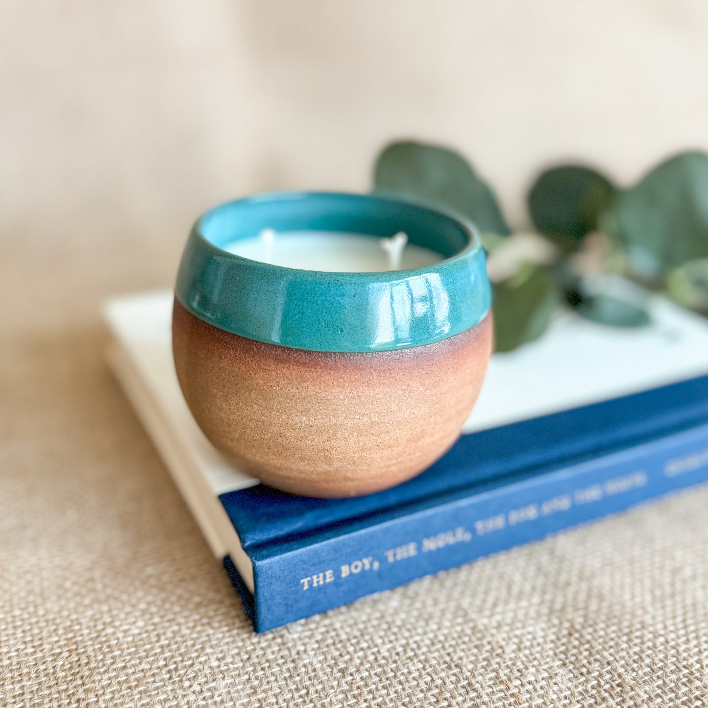 CANDLE : Handmade ceramic Soy Wax Candle