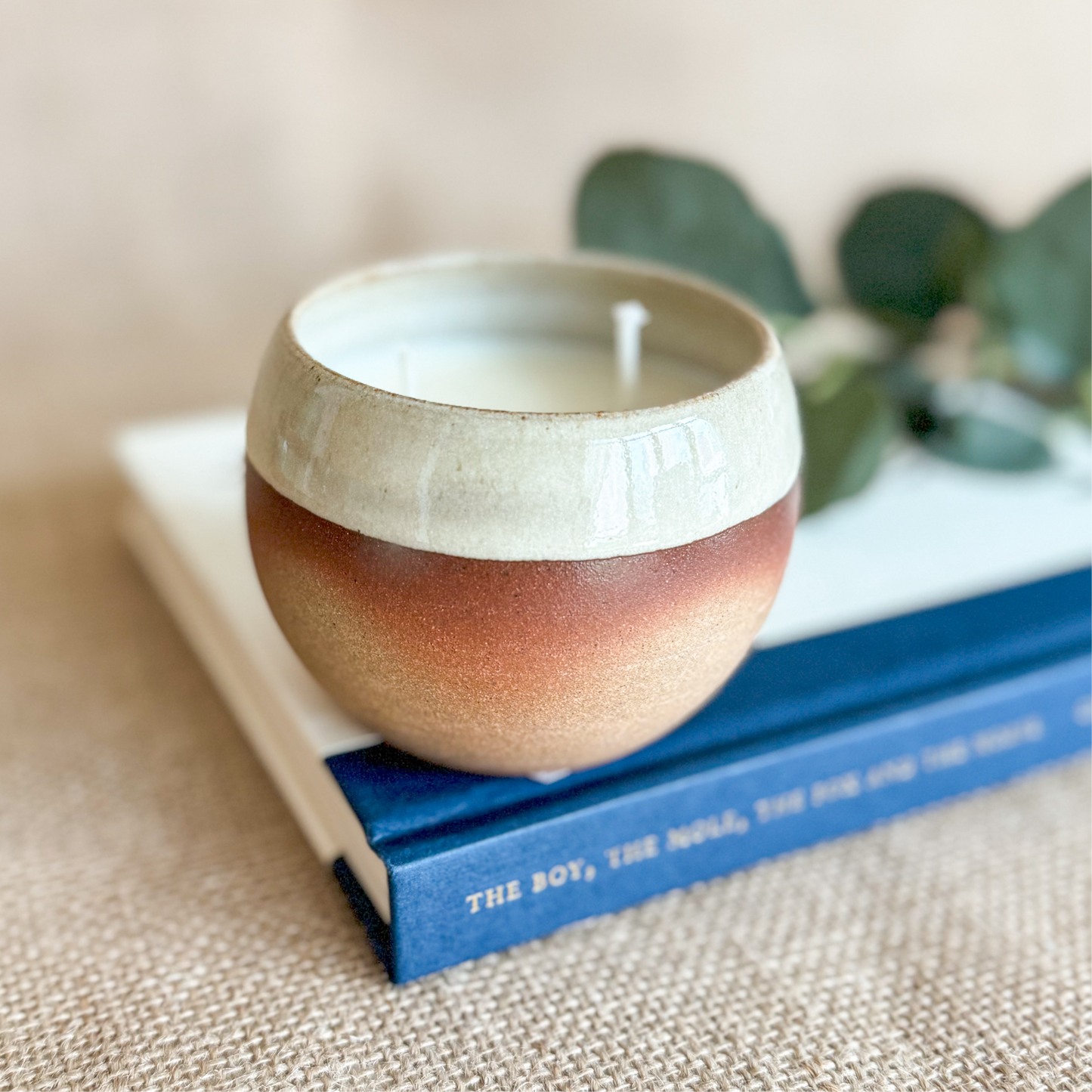 CANDLE : Handmade ceramic Soy Wax Candle