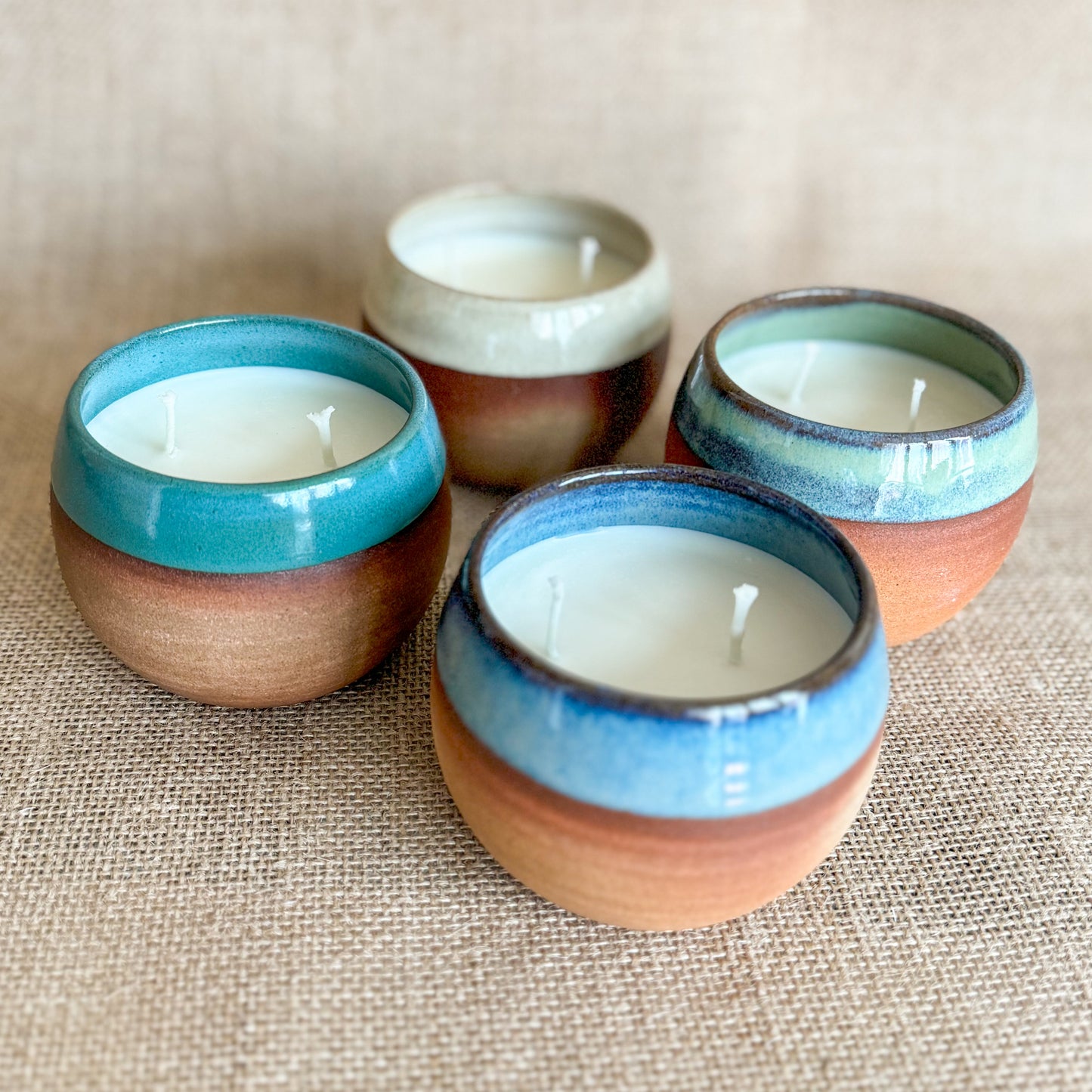 CANDLE : Handmade ceramic Soy Wax Candle