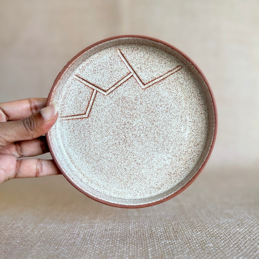 SNACK PLATE : Handmade Ceramic Plate