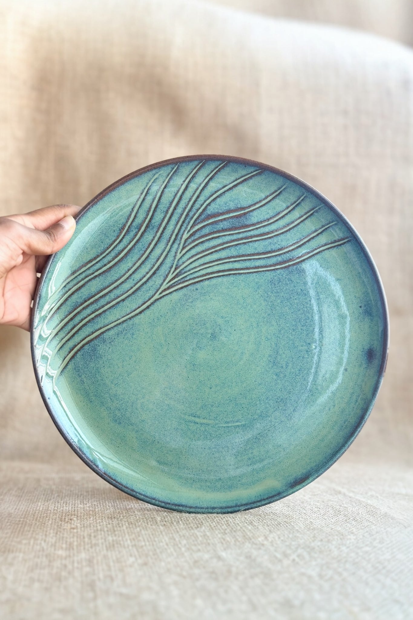DINNER  PLATE : Handmade Ceramic Plate