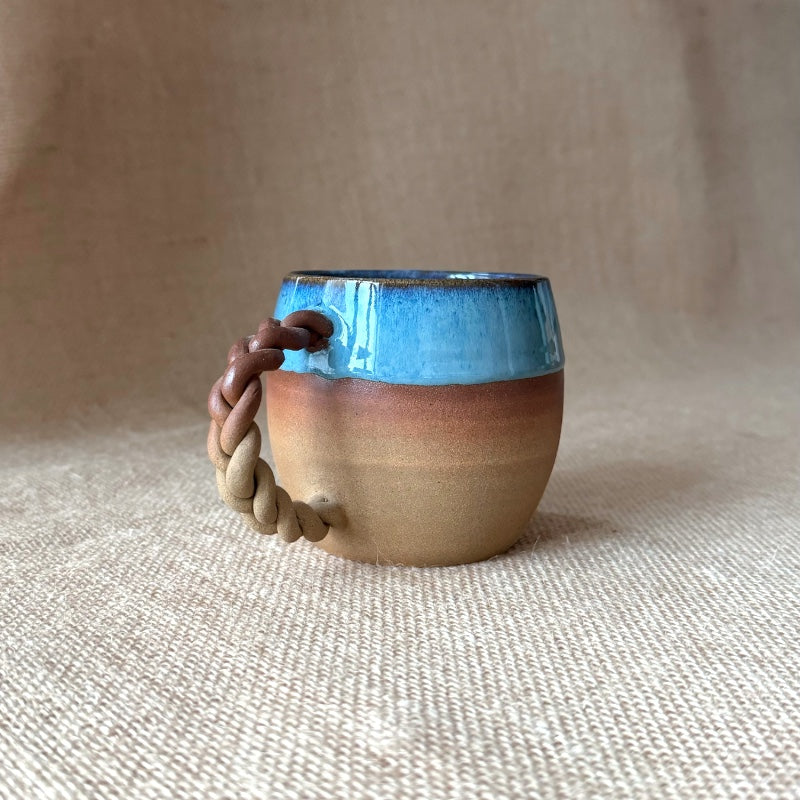 Handmade Stoneware Mugs | Hand Thrown Pottery Mugs | Facets by Garima