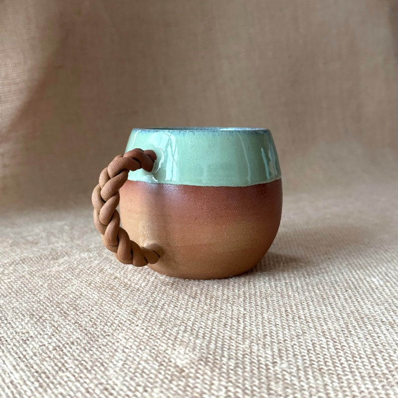 Handmade Stoneware Mugs | Hand Thrown Pottery Mugs | Facets by Garima