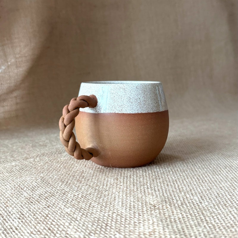 Handmade Stoneware Mugs | Hand Thrown Pottery Mugs | Facets by Garima