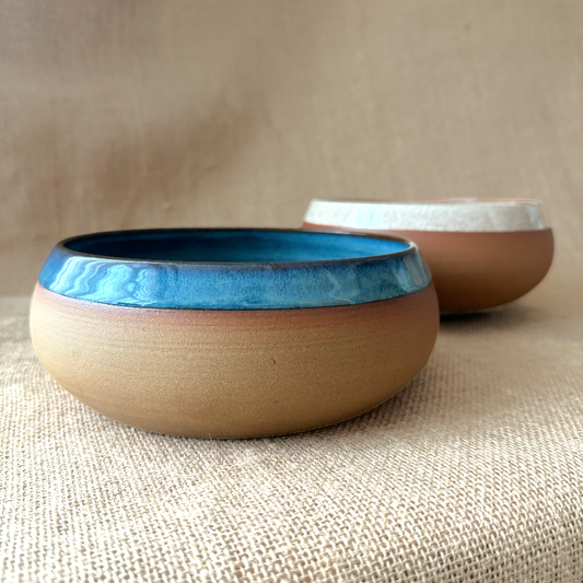 Handmade ceramic serving bowl large