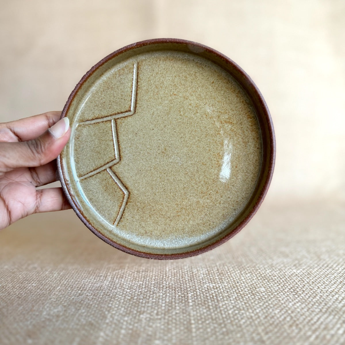 SNACK PLATE : Handmade Ceramic Plate