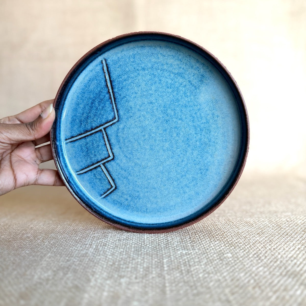 Handmade Ceramic half plate