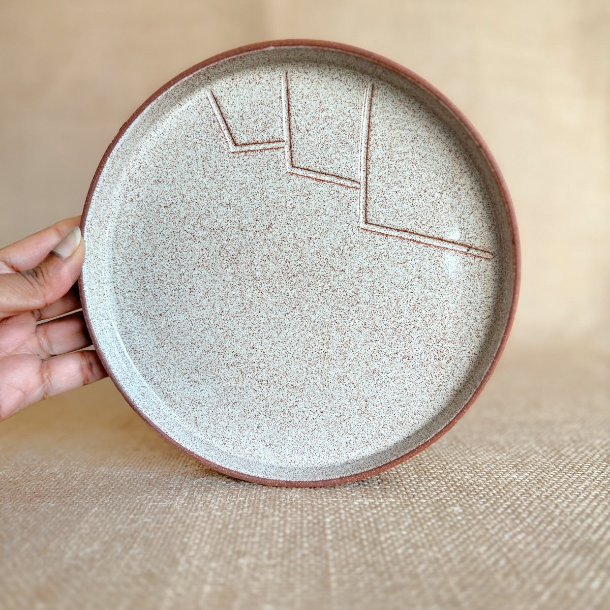 Handmade Ceramic half plate