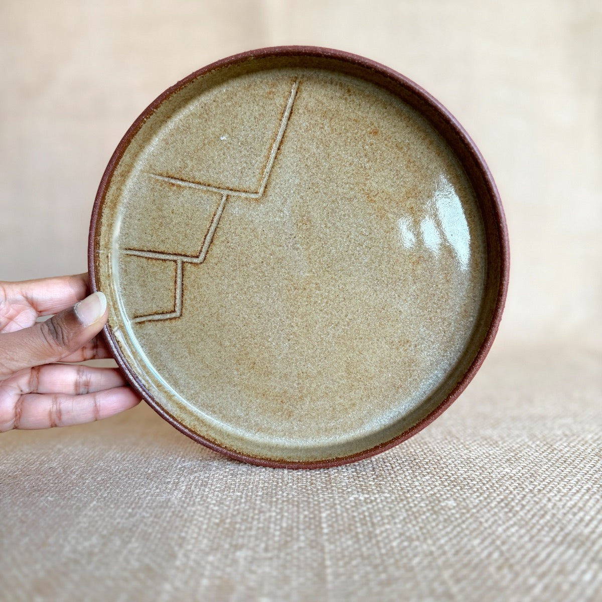 Handmade Ceramic half plate