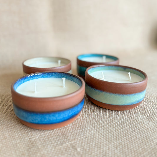 CANDLE : Handmade ceramic Soy Wax Candle