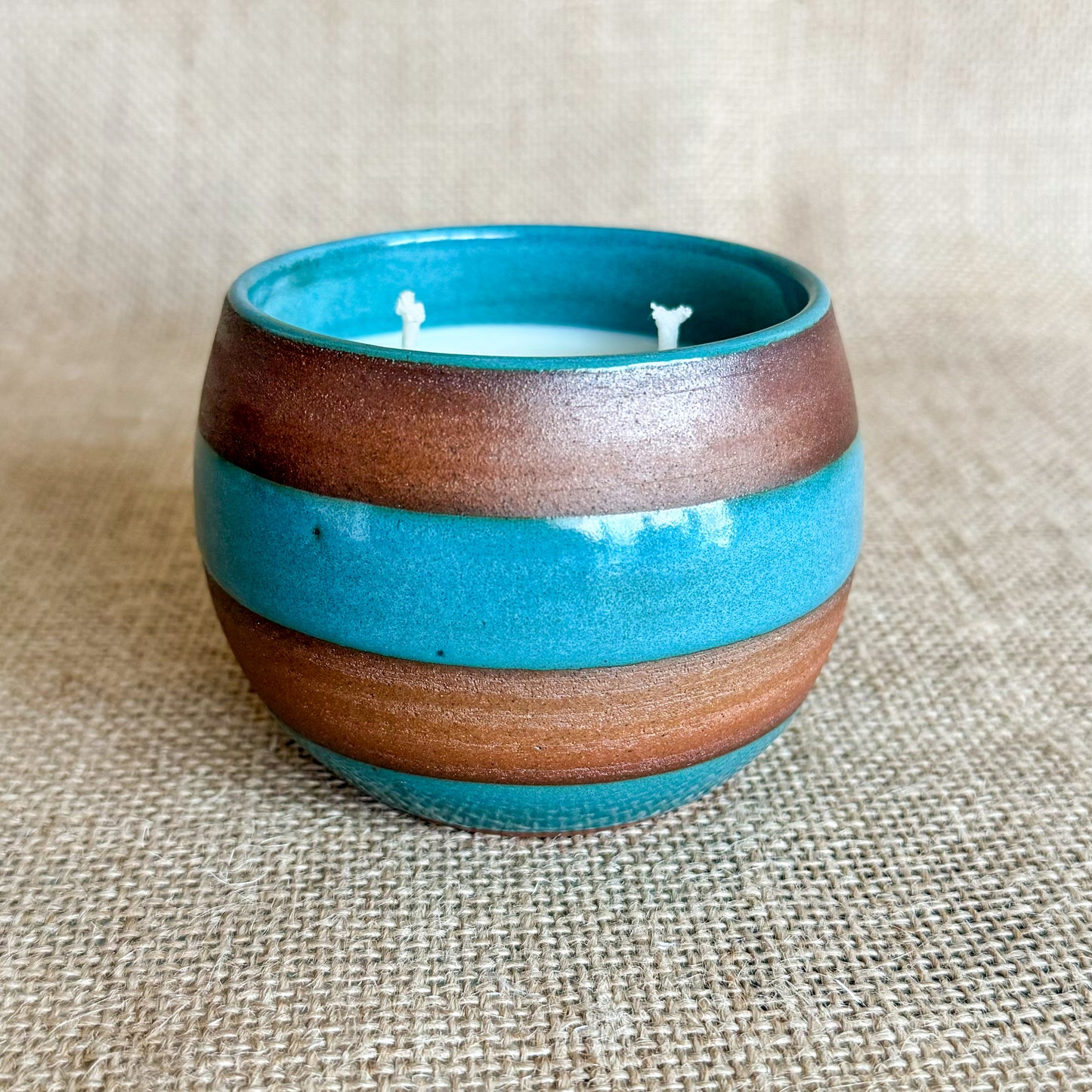 CANDLE : Handmade ceramic Soy Wax Candle