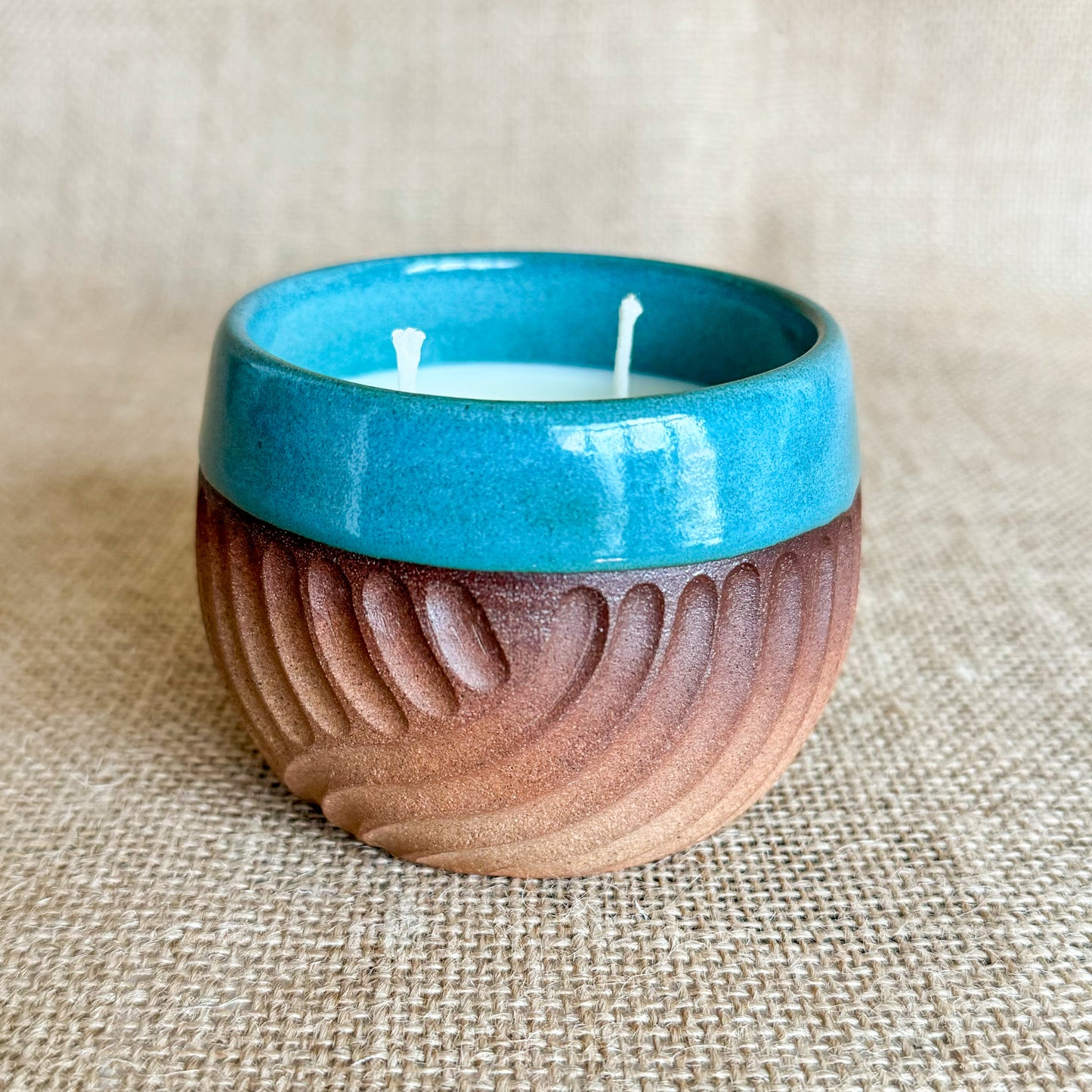 CANDLE : Handmade ceramic Soy Wax Candle