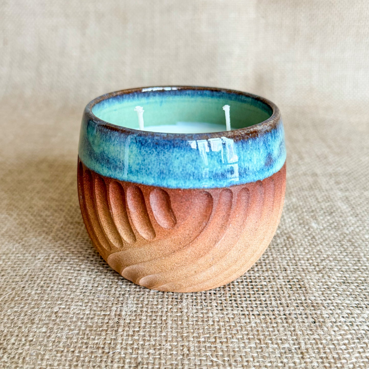 CANDLE : Handmade ceramic Soy Wax Candle