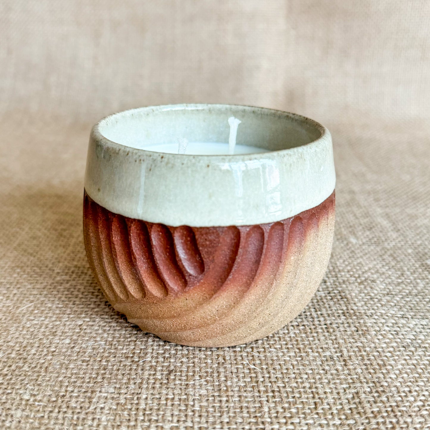 CANDLE : Handmade ceramic Soy Wax Candle