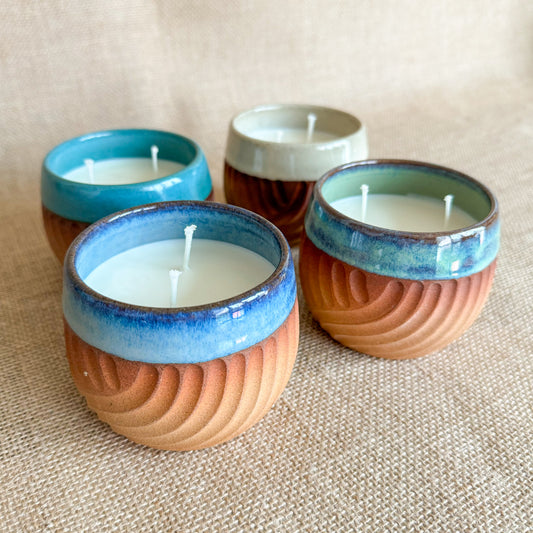 CANDLE : Handmade ceramic Soy Wax Candle