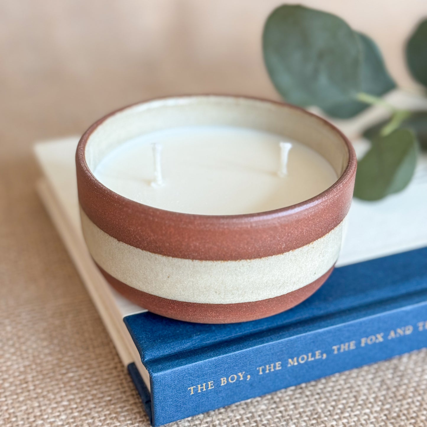 CANDLE : Handmade ceramic Soy Wax Candle