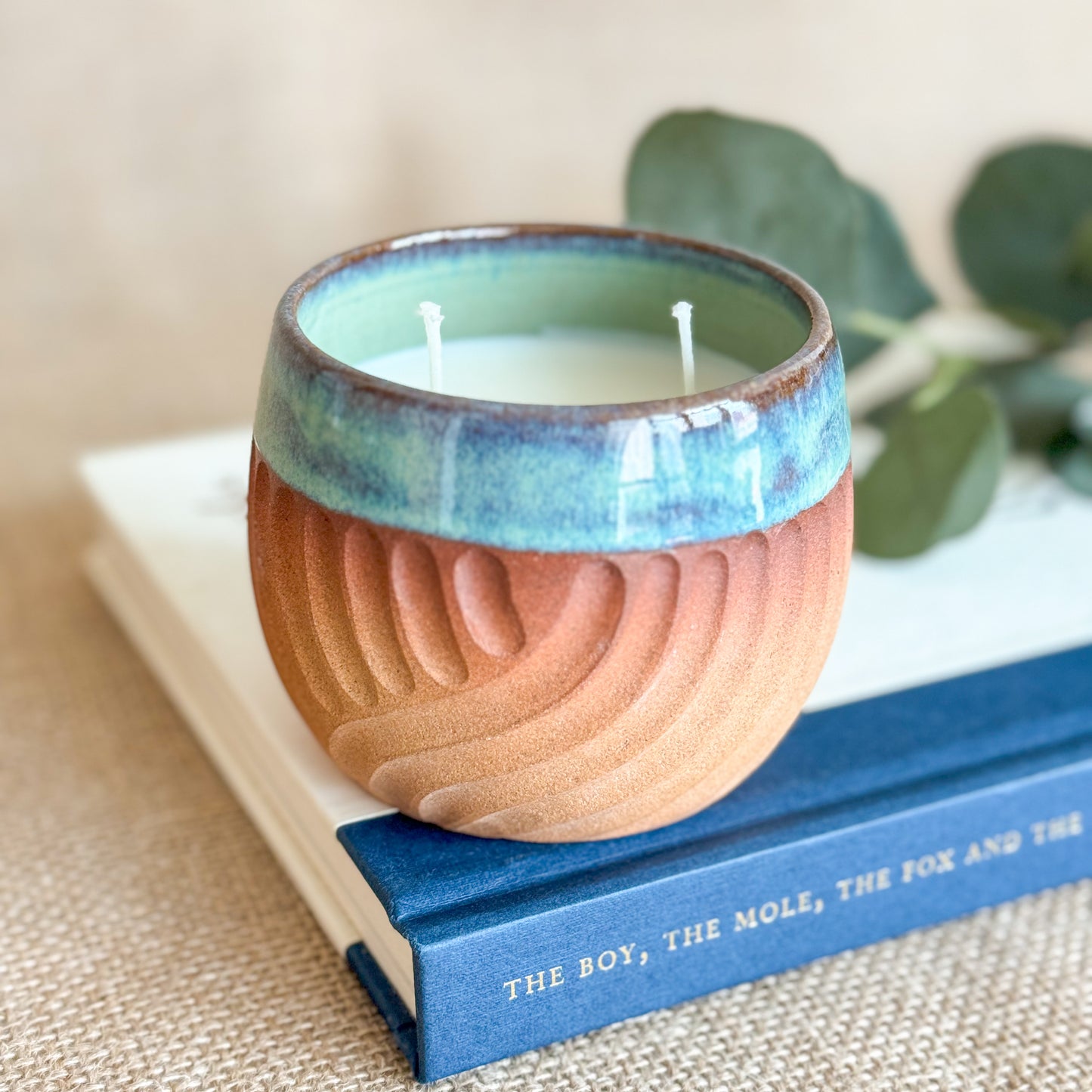 CANDLE : Handmade ceramic Soy Wax Candle