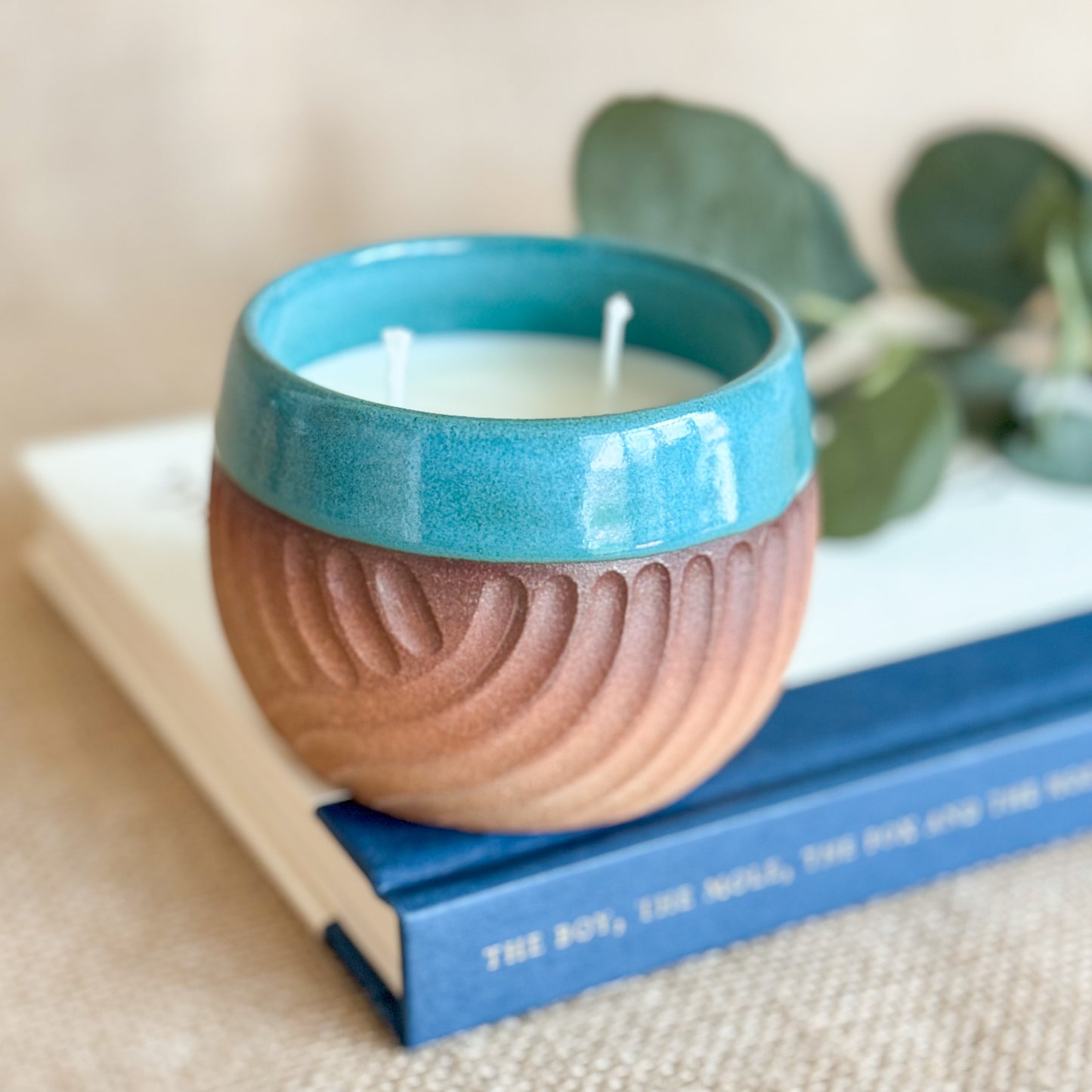 CANDLE : Handmade ceramic Soy Wax Candle