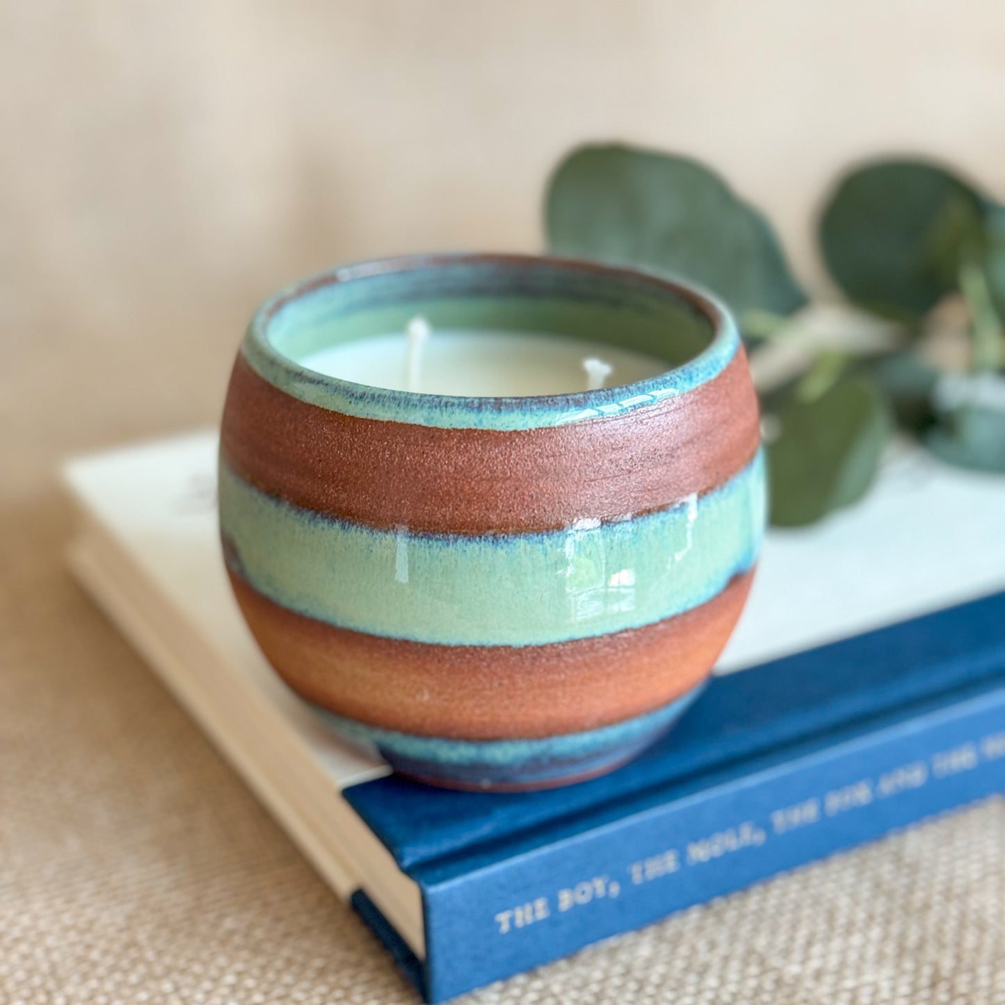 CANDLE : Handmade ceramic Soy Wax Candle