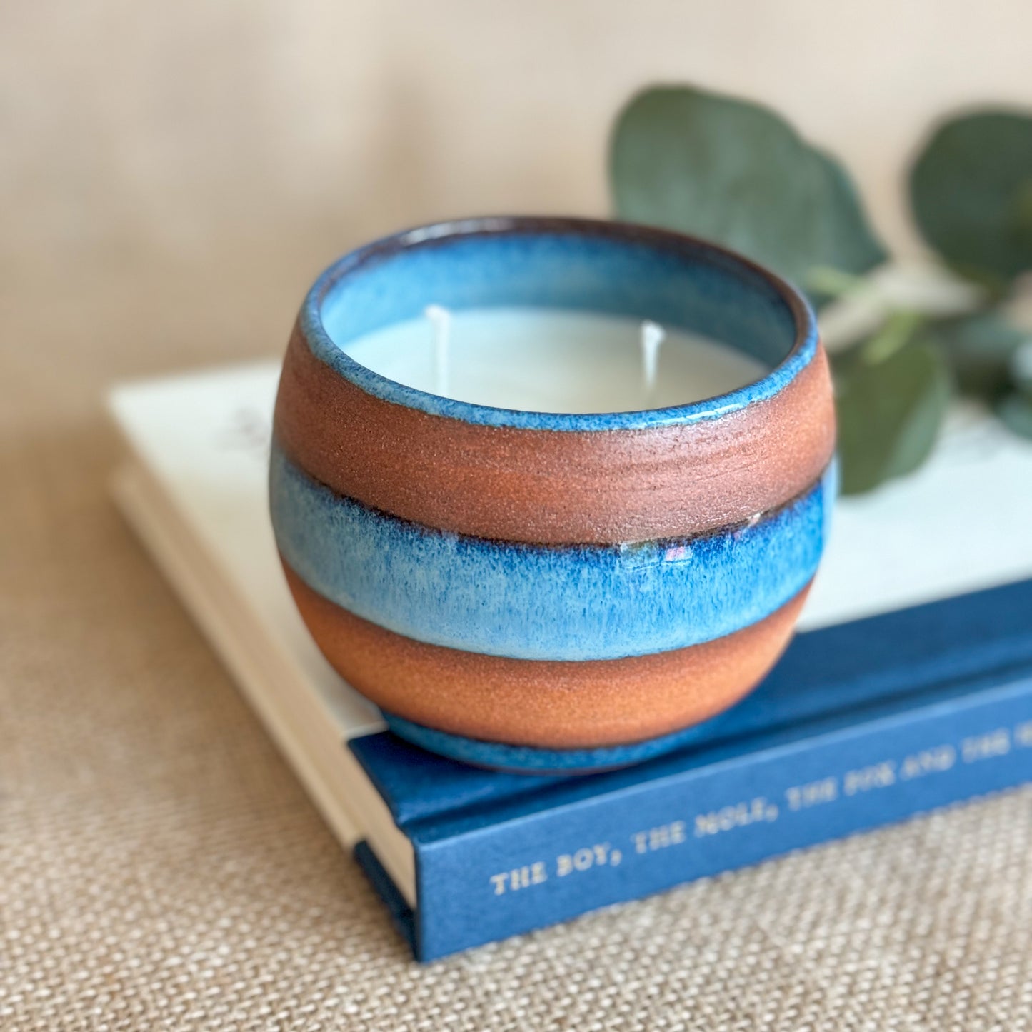 CANDLE : Handmade ceramic Soy Wax Candle