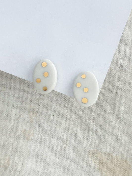 Porcelain Earring: Sun Kissed