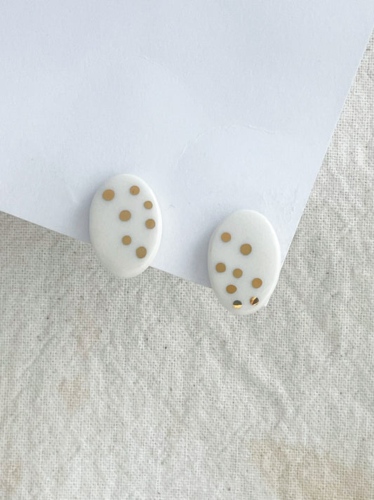 Porcelain Earring: Sun Kissed