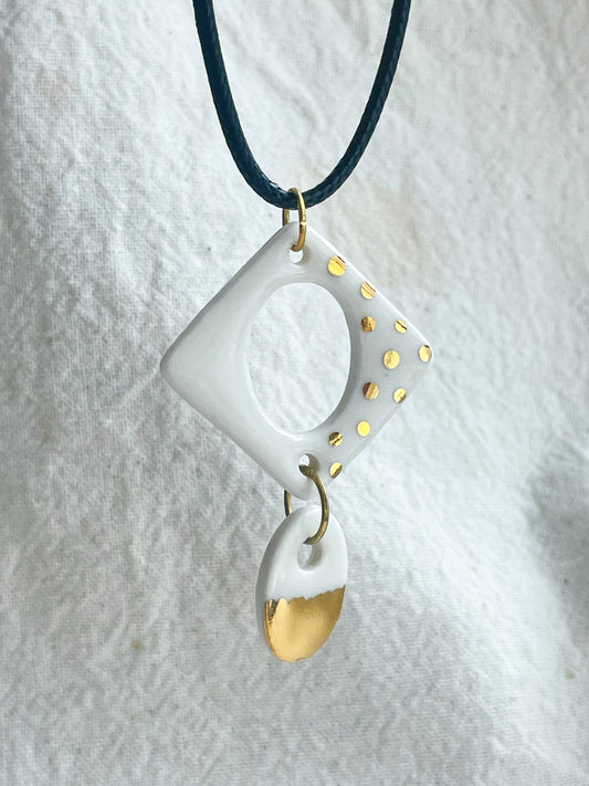 Porcelain Pendant: Sun Kissed