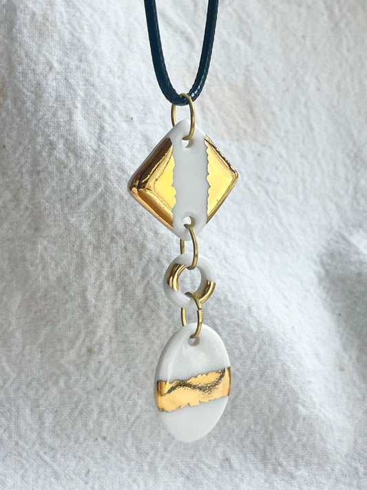 Porcelain Pendant: Sun Kissed