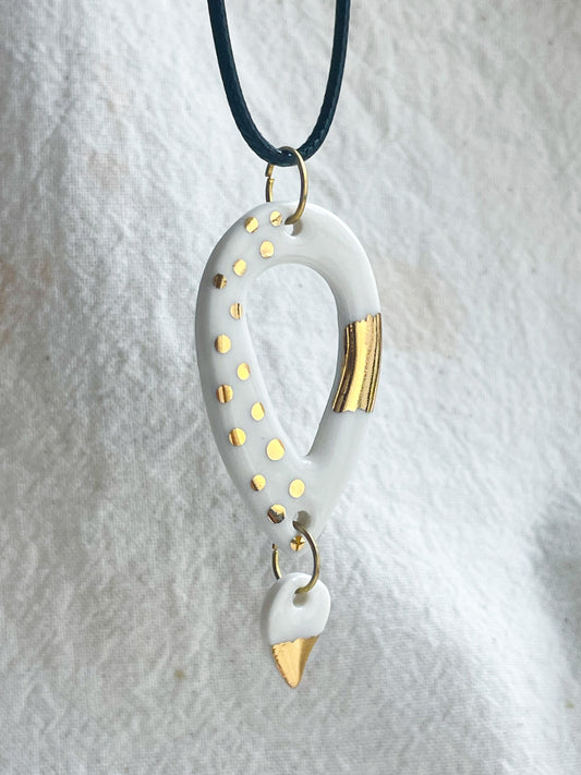 Porcelain Pendant: Sun Kissed