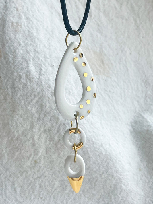 Porcelain Pendant: Sun Kissed