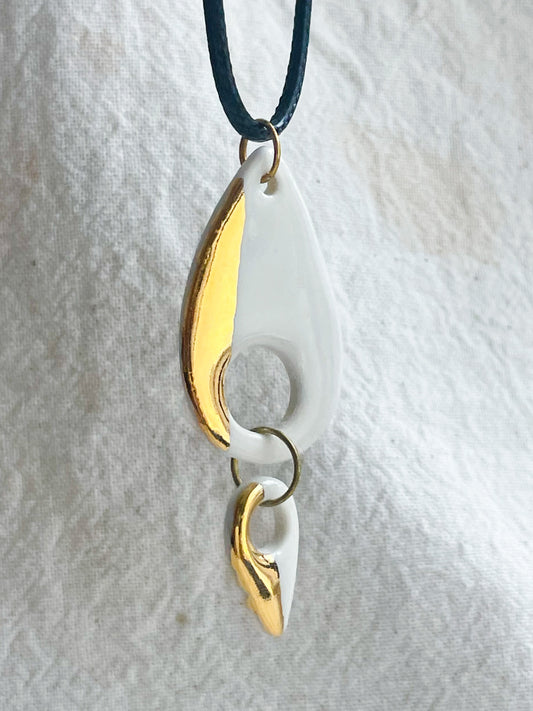 Porcelain Pendant: Sun Kissed