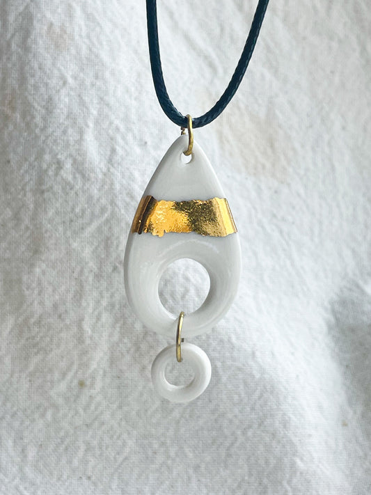 Porcelain Pendant: Sun Kissed