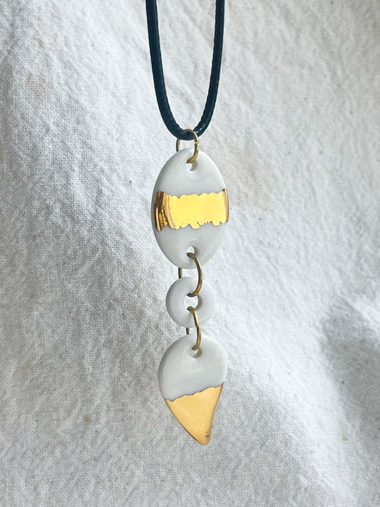 Porcelain Pendant: Sun Kissed