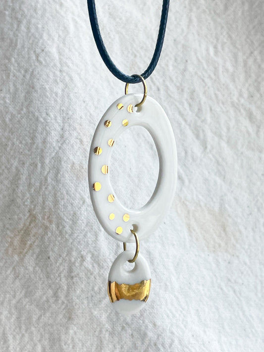 Porcelain Pendant: Sun Kissed