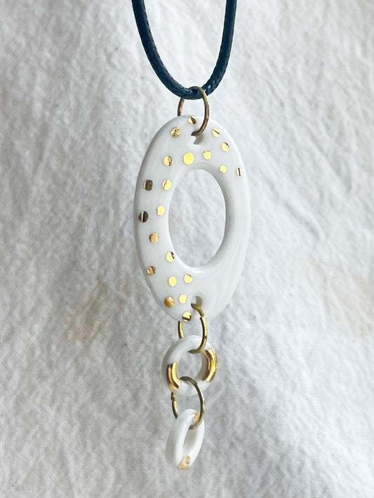 Porcelain Pendant: Sun Kissed