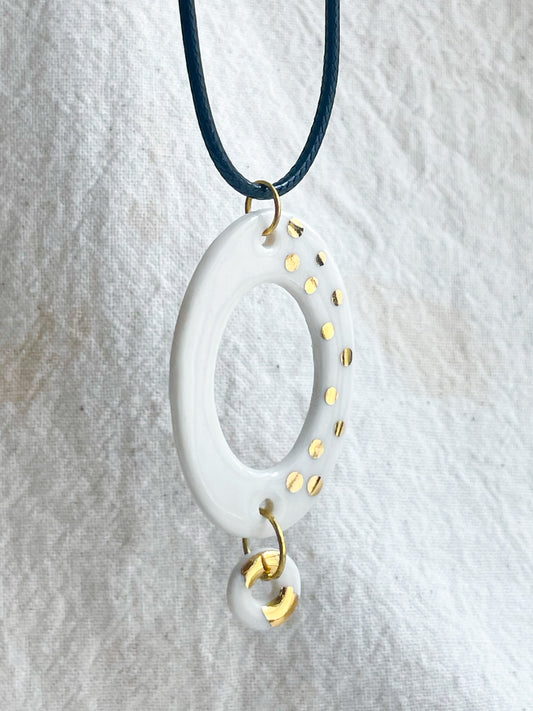 Porcelain Pendant: Sun Kissed