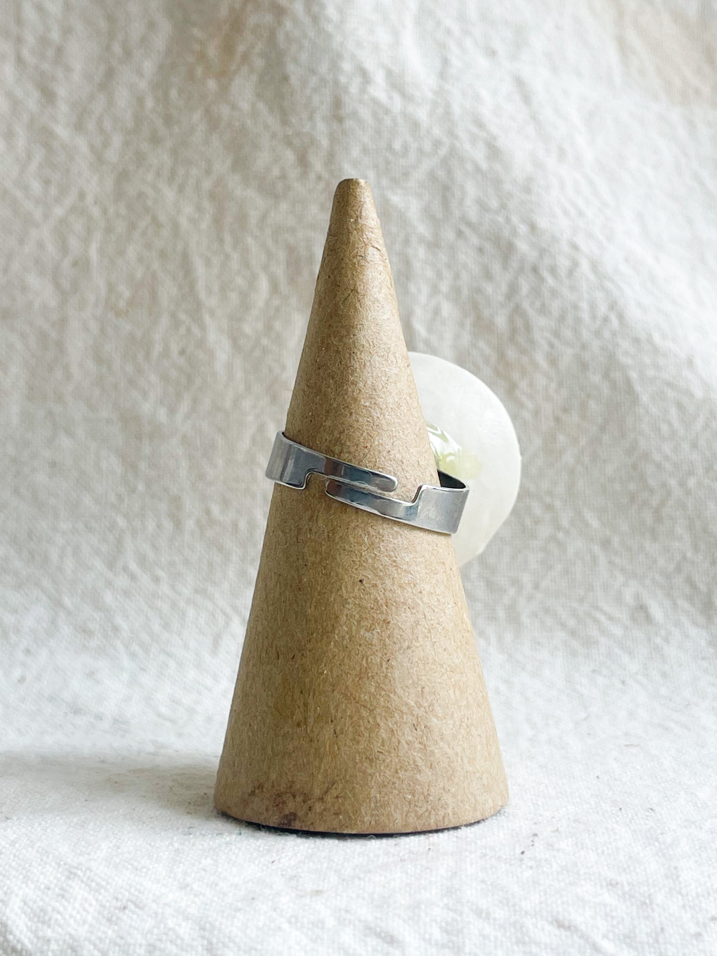 Porcelain Ring: Silver Lining