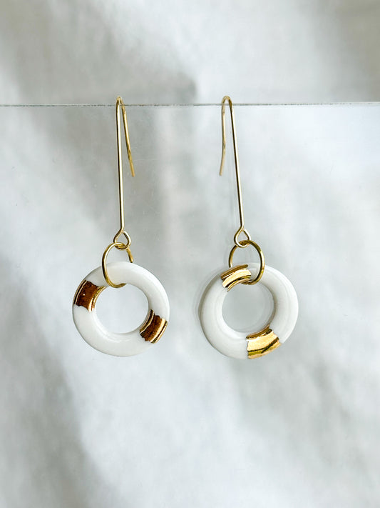 Porcelain Earring: Sun Kissed